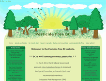 Tablet Screenshot of pesticidefreebc.org